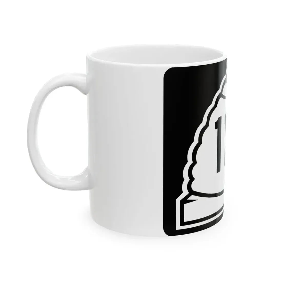Utah 114 (Utah) (Road Sign) White Coffee Mug - Go Mug Yourself
