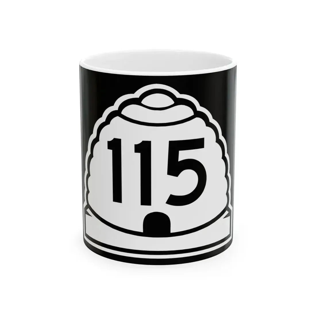 Utah 115 (Utah) (Road Sign) White Coffee Mug 11oz - Go Mug Yourself
