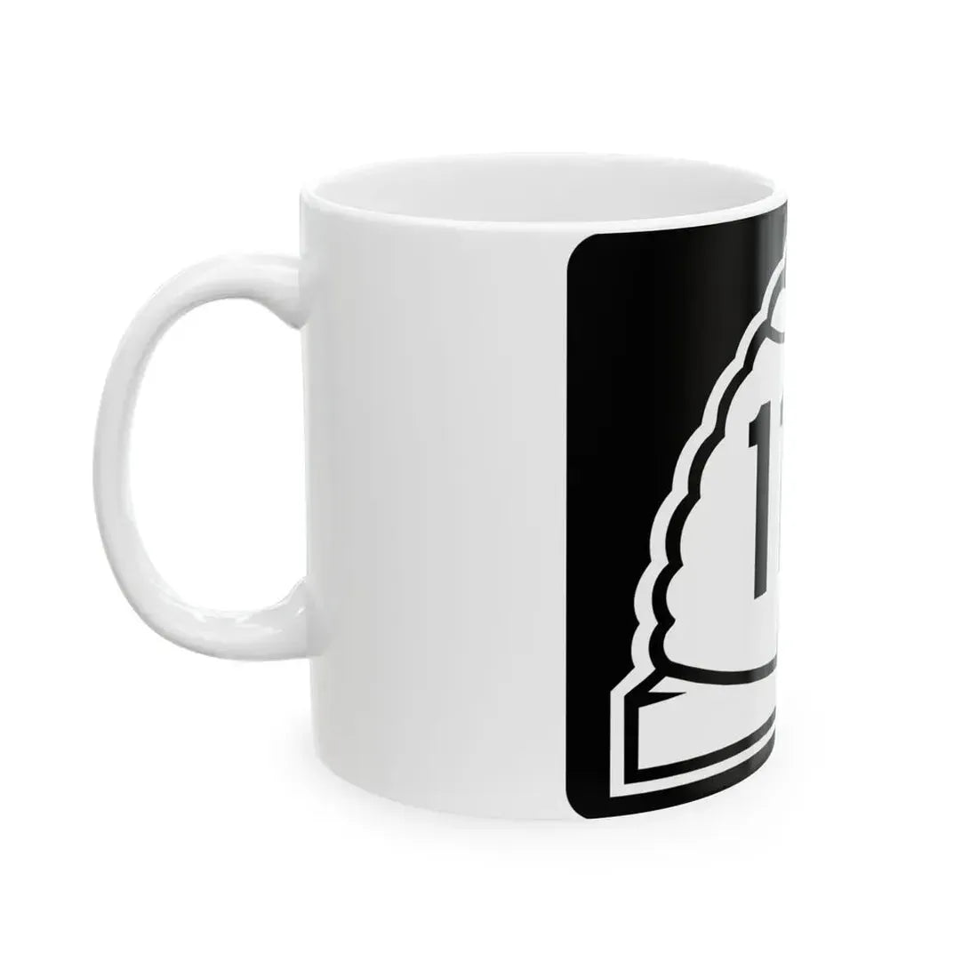 Utah 117 (Utah) (Road Sign) White Coffee Mug - Go Mug Yourself