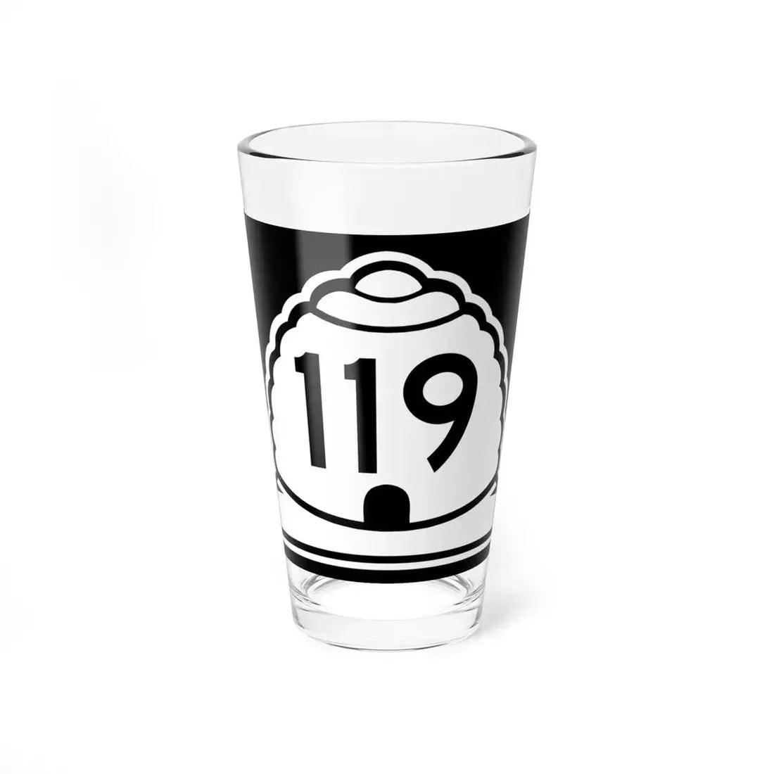 Utah 119 (Utah) (Road Sign) Pint Glss 16oz 16oz - Go Mug Yourself