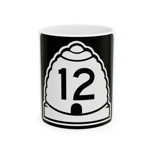 Utah 12 (Utah) (Road Sign) White Coffee Mug 11oz - Go Mug Yourself
