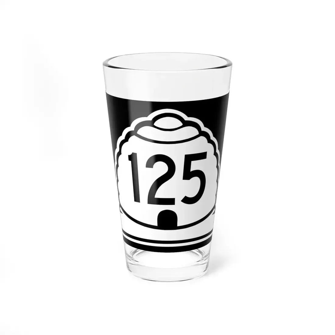Utah 125 (Utah) (Road Sign) Pint Glss 16oz 16oz - Go Mug Yourself