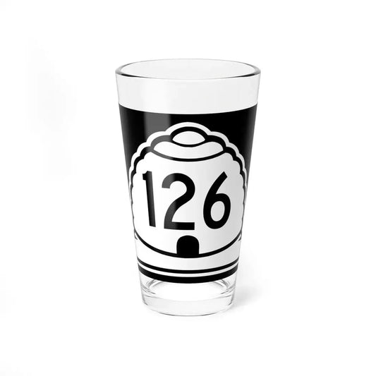 Utah 126 (Utah) (Road Sign) Pint Glss 16oz 16oz - Go Mug Yourself