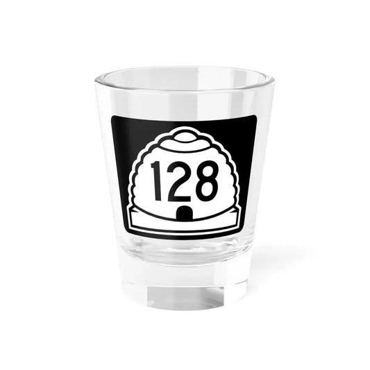 Utah 128 (Utah) (Road Sign) Shot Glass 1.5oz 1.5oz - Go Mug Yourself