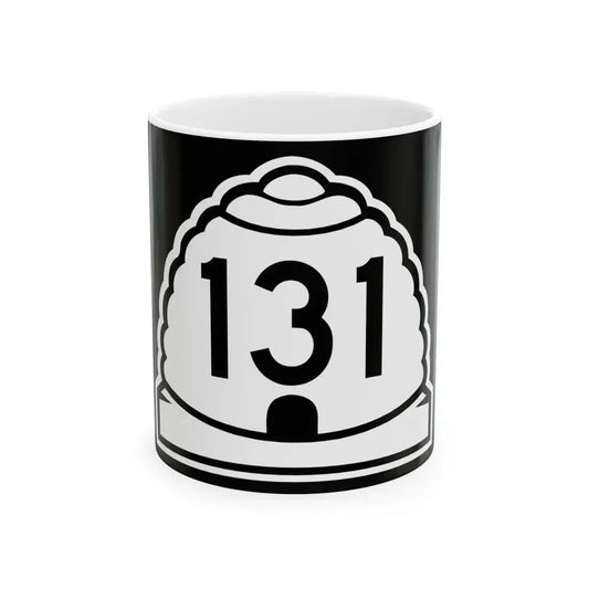 Utah 131 (Utah) (Road Sign) White Coffee Mug 11oz - Go Mug Yourself