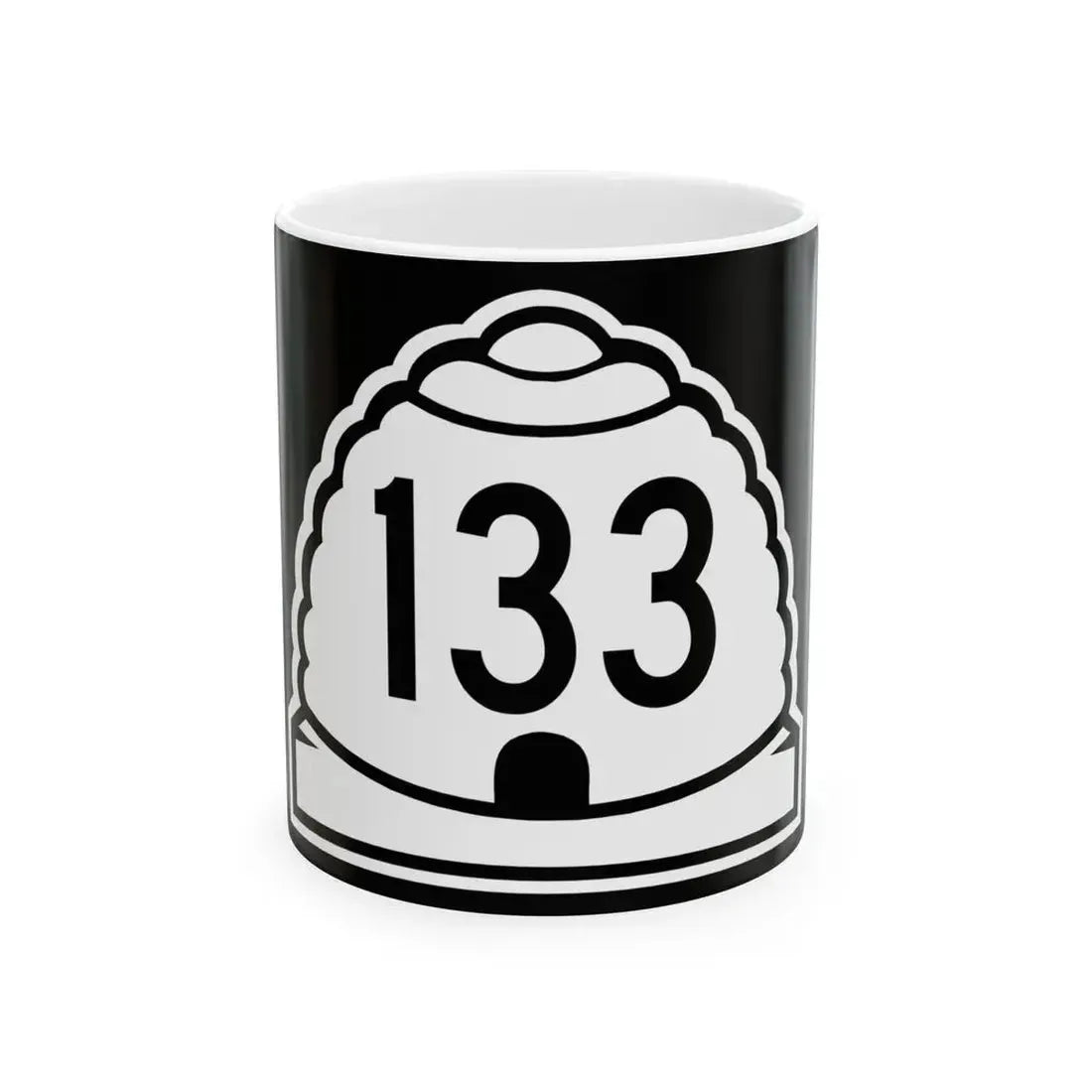 Utah 133 (Utah) (Road Sign) White Coffee Mug 11oz - Go Mug Yourself