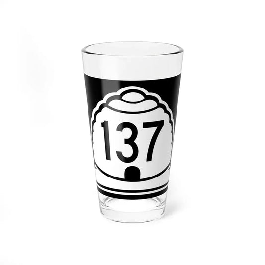 Utah 137 (Utah) (Road Sign) Pint Glss 16oz 16oz - Go Mug Yourself