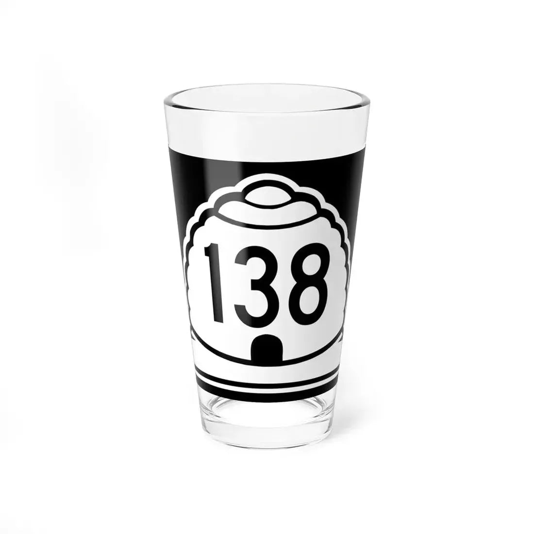 Utah 138 (Utah) (Road Sign) Pint Glss 16oz 16oz - Go Mug Yourself
