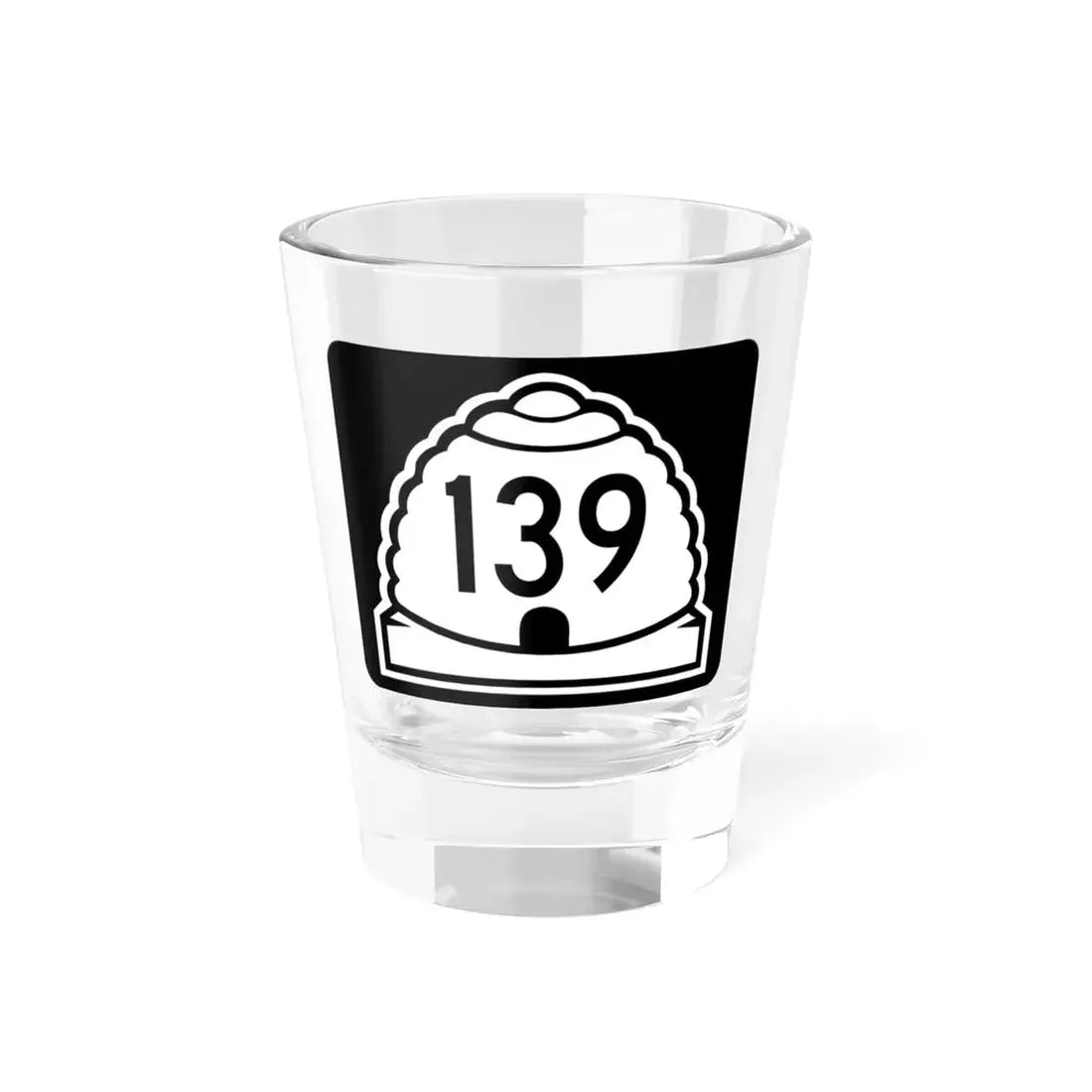 Utah 139 (Utah) (Road Sign) Shot Glass 1.5oz 1.5oz - Go Mug Yourself