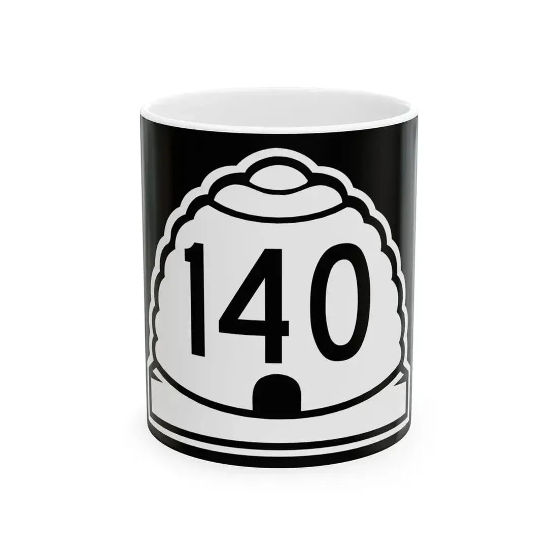 Utah 140 (Utah) (Road Sign) White Coffee Mug 11oz - Go Mug Yourself