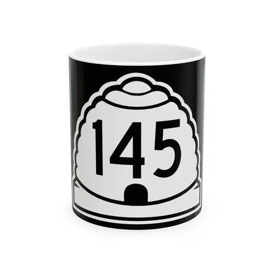 Utah 145 (Utah) (Road Sign) White Coffee Mug 11oz - Go Mug Yourself