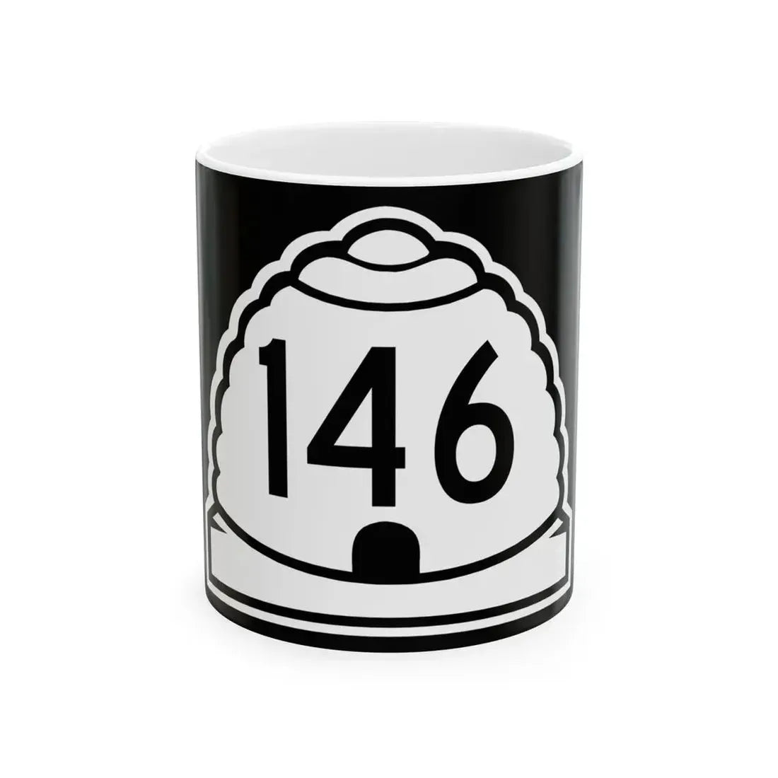 Utah 146 (Utah) (Road Sign) White Coffee Mug 11oz - Go Mug Yourself