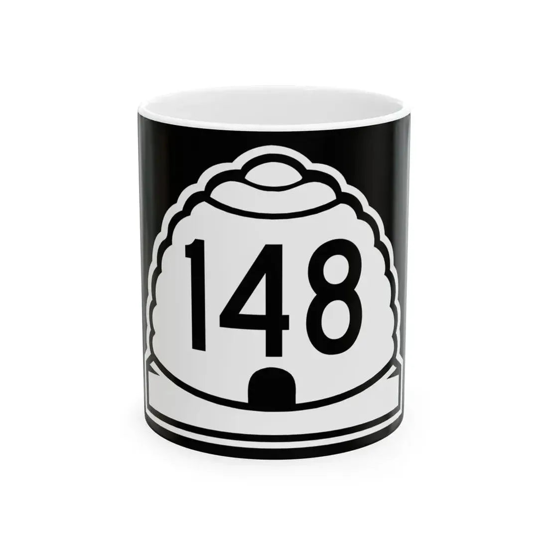 Utah 148 (Utah) (Road Sign) White Coffee Mug 11oz - Go Mug Yourself