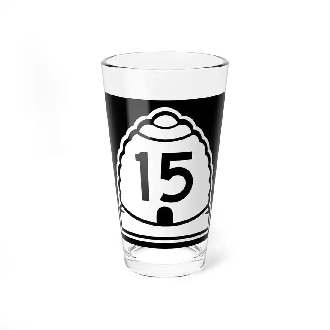 Utah 15 (Utah) (Road Sign) Pint Glss 16oz 16oz - Go Mug Yourself