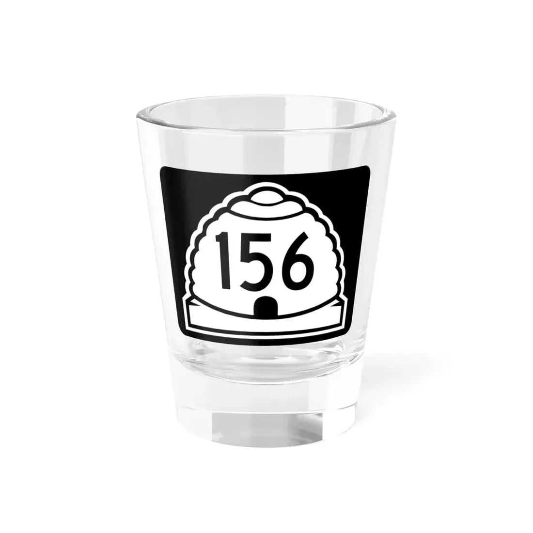 Utah 156 (Utah) (Road Sign) Shot Glass 1.5oz 1.5oz - Go Mug Yourself