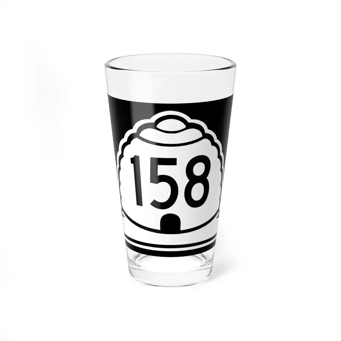 Utah 158 (Utah) (Road Sign) Pint Glss 16oz 16oz - Go Mug Yourself