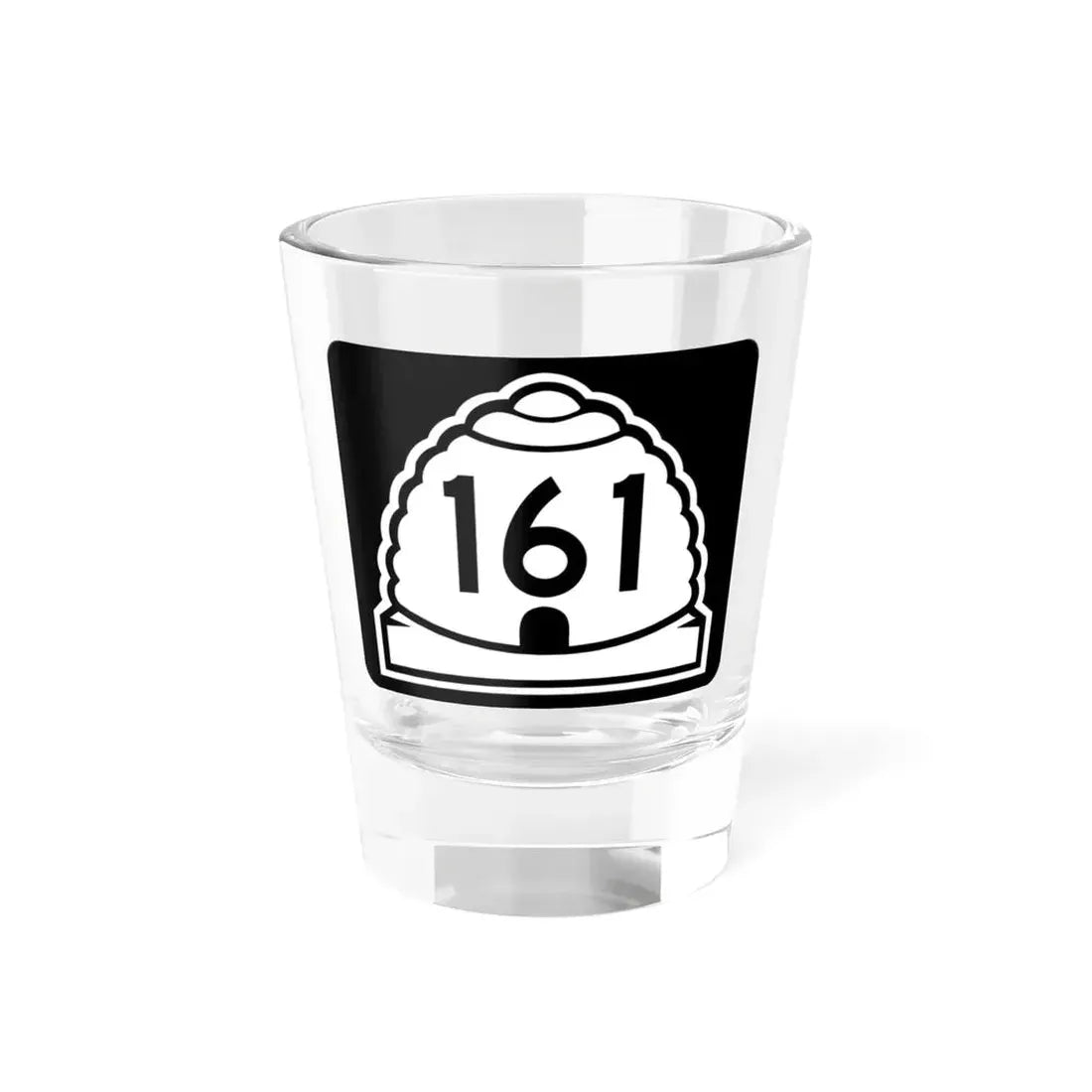 Utah 161 (Utah) (Road Sign) Shot Glass 1.5oz 1.5oz - Go Mug Yourself