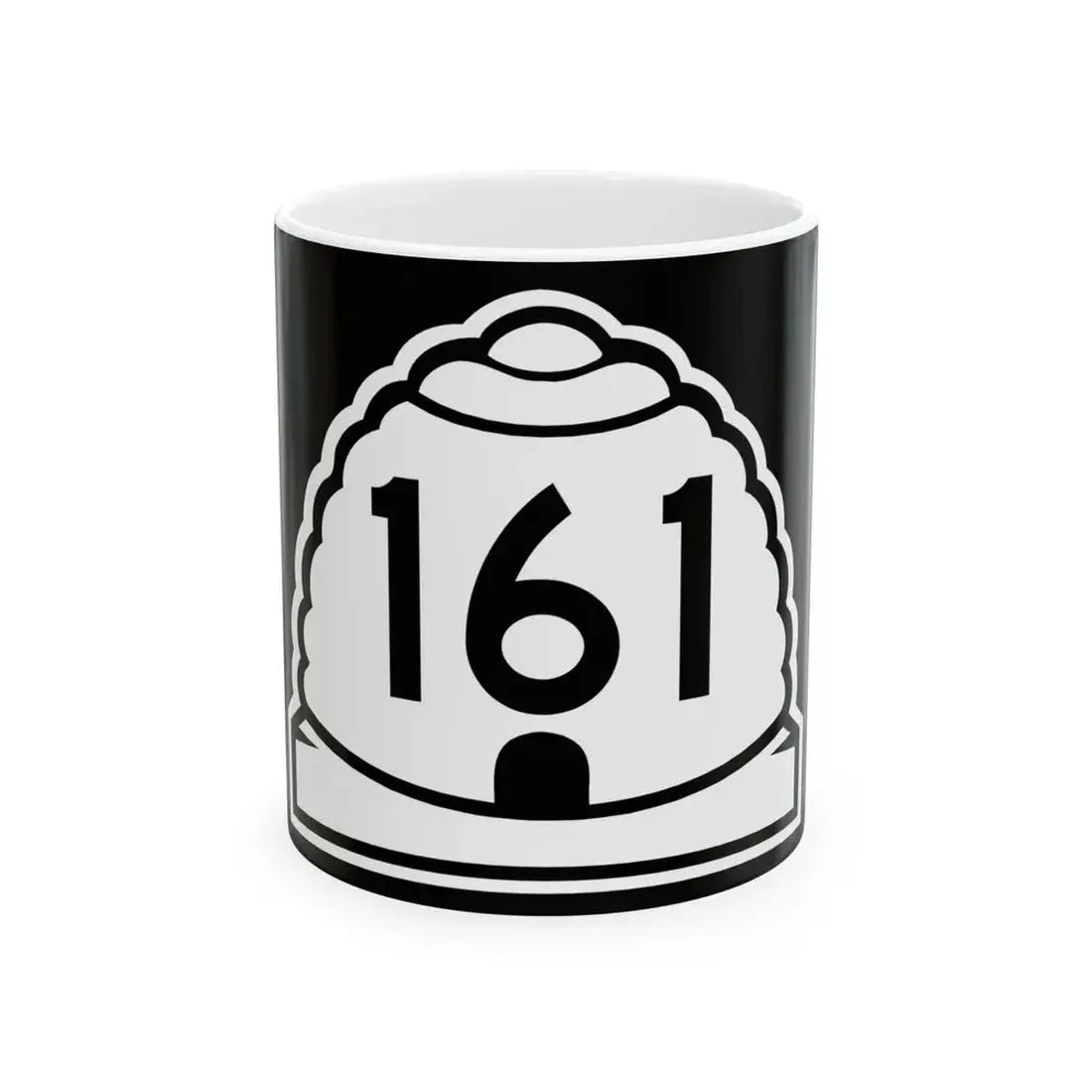 Utah 161 (Utah) (Road Sign) White Coffee Mug 11oz - Go Mug Yourself