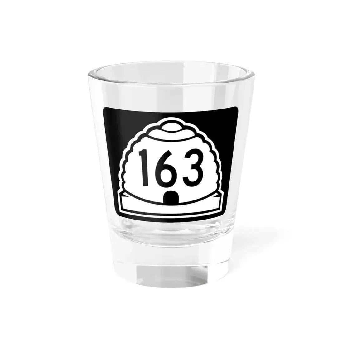 Utah 163 (Utah) (Road Sign) Shot Glass 1.5oz 1.5oz - Go Mug Yourself