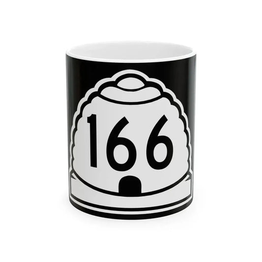Utah 166 (Utah) (Road Sign) White Coffee Mug 11oz - Go Mug Yourself