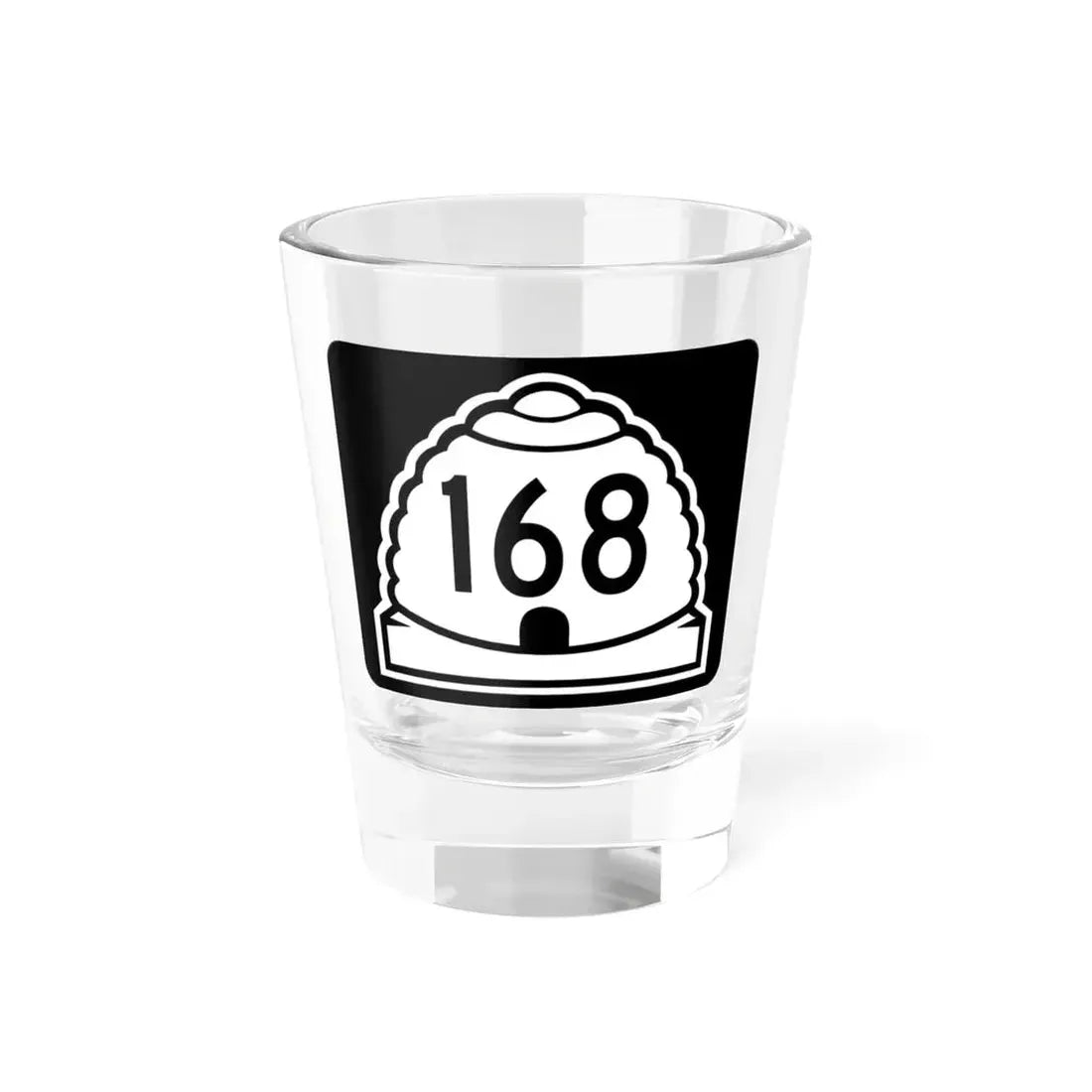 Utah 168 (Utah) (Road Sign) Shot Glass 1.5oz 1.5oz - Go Mug Yourself