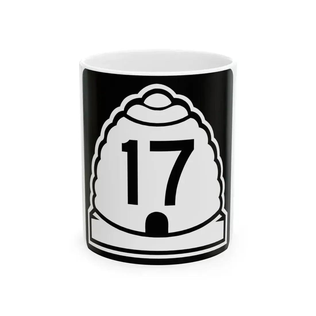 Utah 17 (Utah) (Road Sign) White Coffee Mug 11oz - Go Mug Yourself