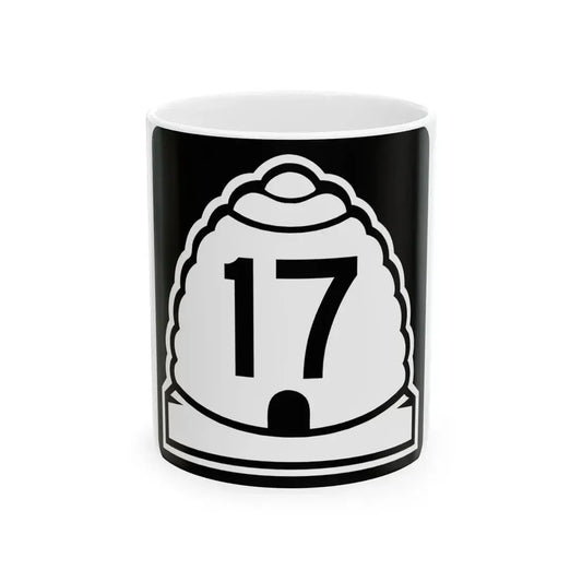 Utah 17 (Utah) (Road Sign) White Coffee Mug 11oz - Go Mug Yourself