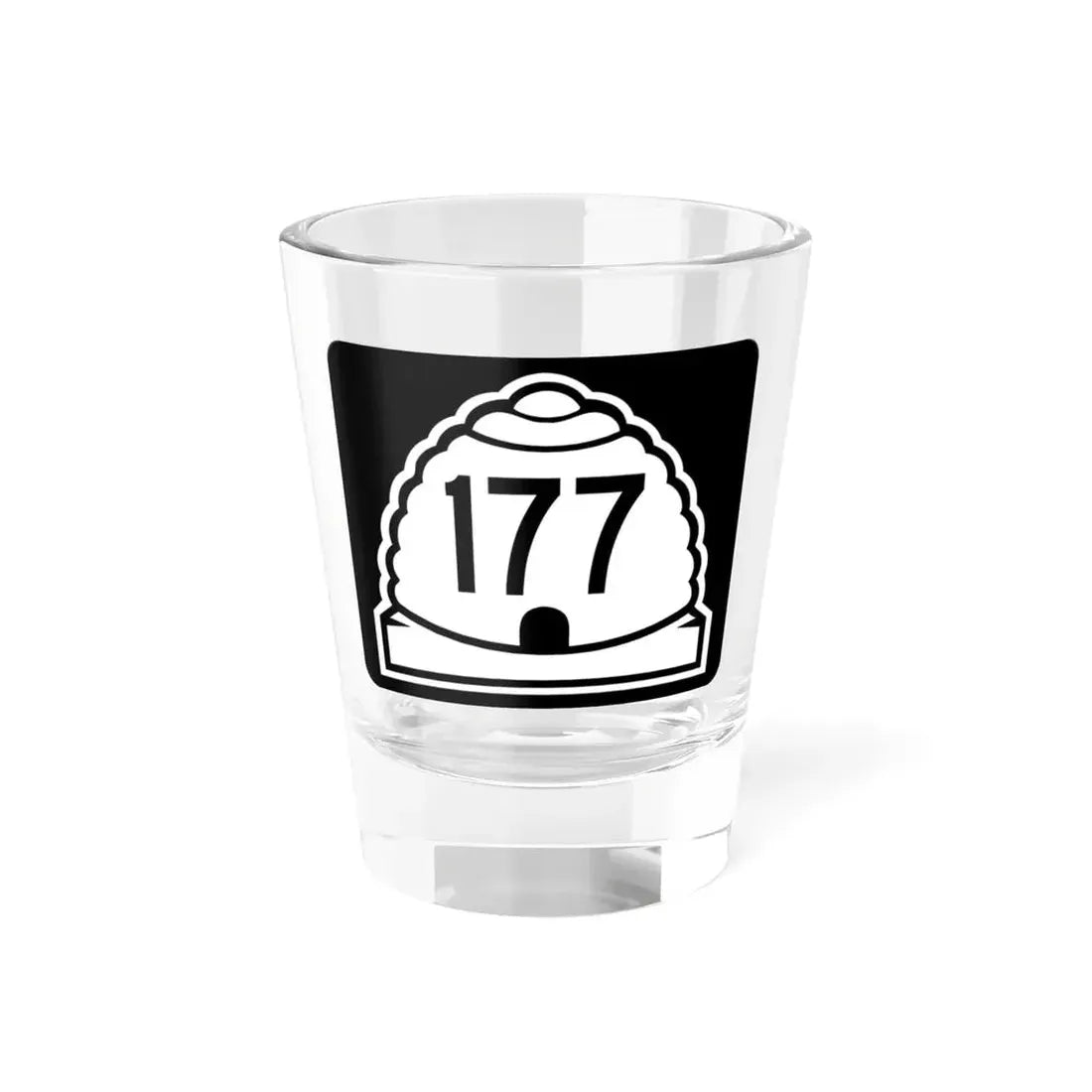 Utah 177 (Utah) (Road Sign) Shot Glass 1.5oz 1.5oz - Go Mug Yourself