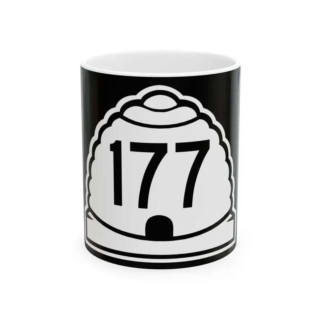 Utah 177 (Utah) (Road Sign) White Coffee Mug 11oz - Go Mug Yourself
