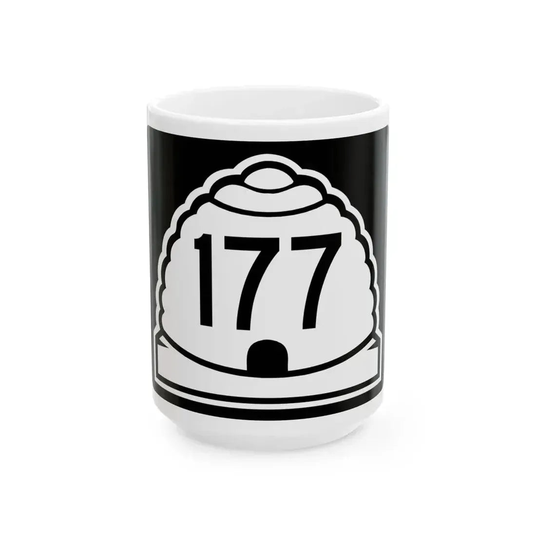 Utah 177 (Utah) (Road Sign) White Coffee Mug 15oz - Go Mug Yourself