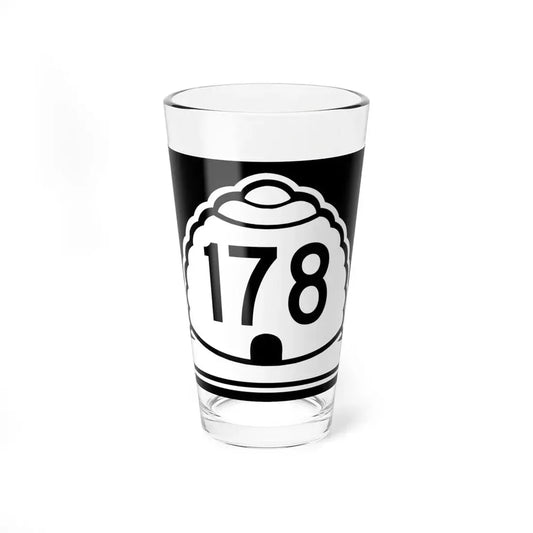 Utah 178 (Utah) (Road Sign) Pint Glss 16oz 16oz - Go Mug Yourself