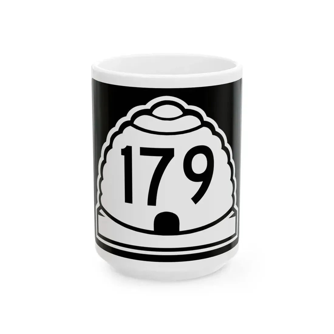 Utah 179 (Utah) (Road Sign) White Coffee Mug 15oz - Go Mug Yourself