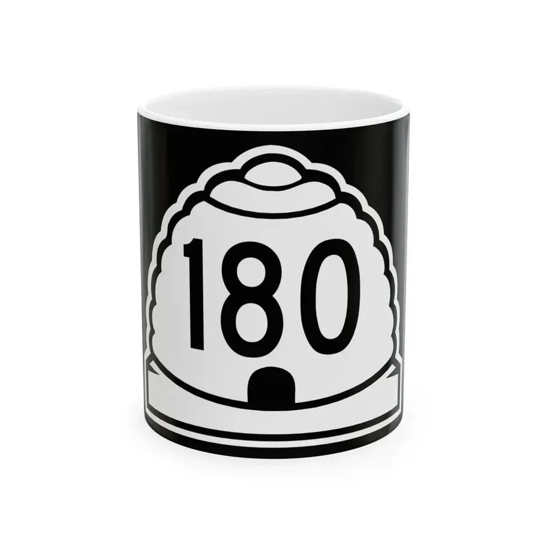 Utah 180 (Utah) (Road Sign) White Coffee Mug 11oz - Go Mug Yourself