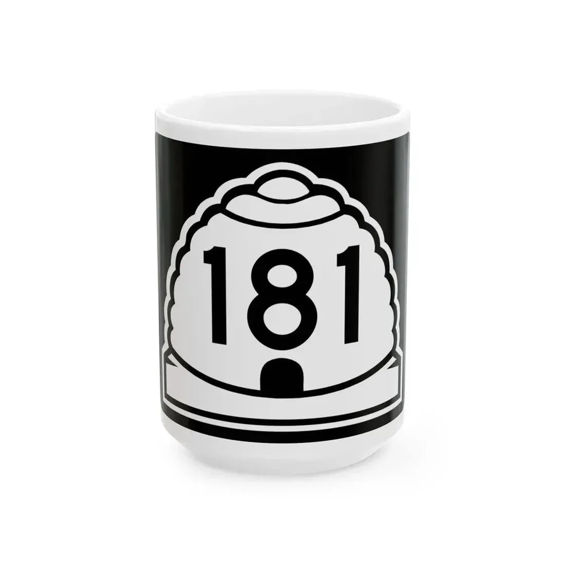 Utah 181 (Utah) (Road Sign) White Coffee Mug 15oz - Go Mug Yourself