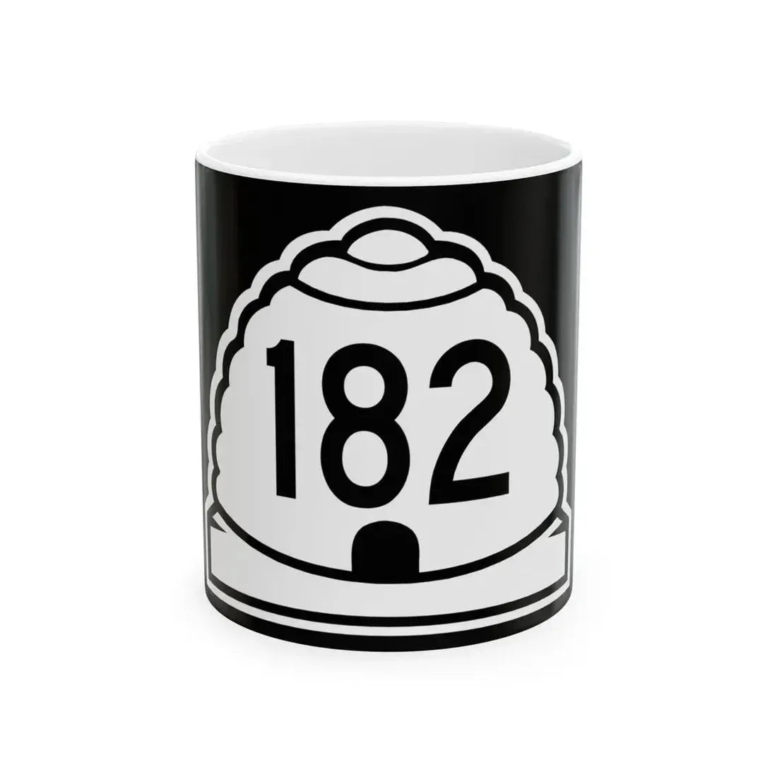 Utah 182 (Utah) (Road Sign) White Coffee Mug 11oz - Go Mug Yourself