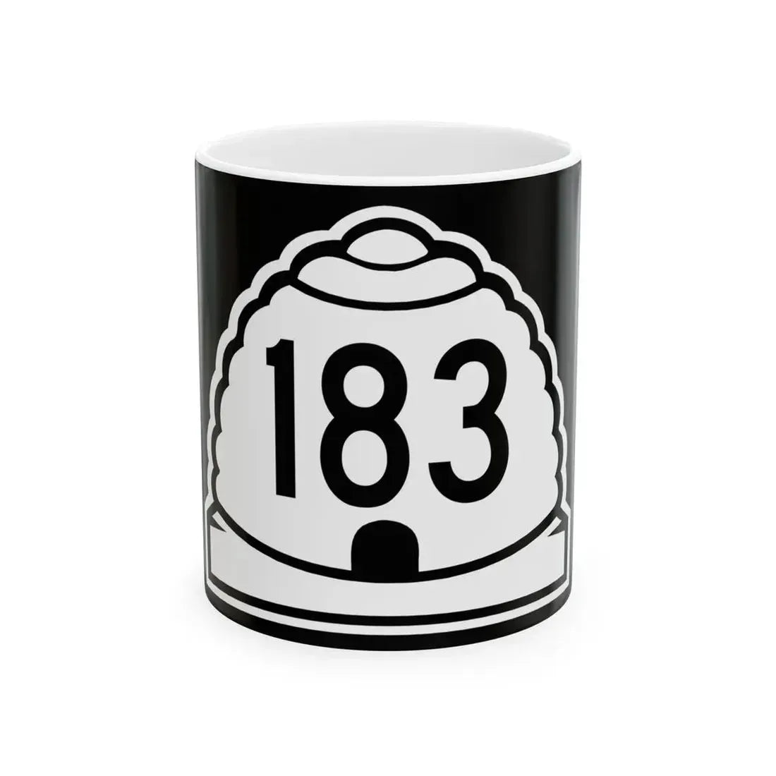 Utah 183 (Utah) (Road Sign) White Coffee Mug 11oz - Go Mug Yourself