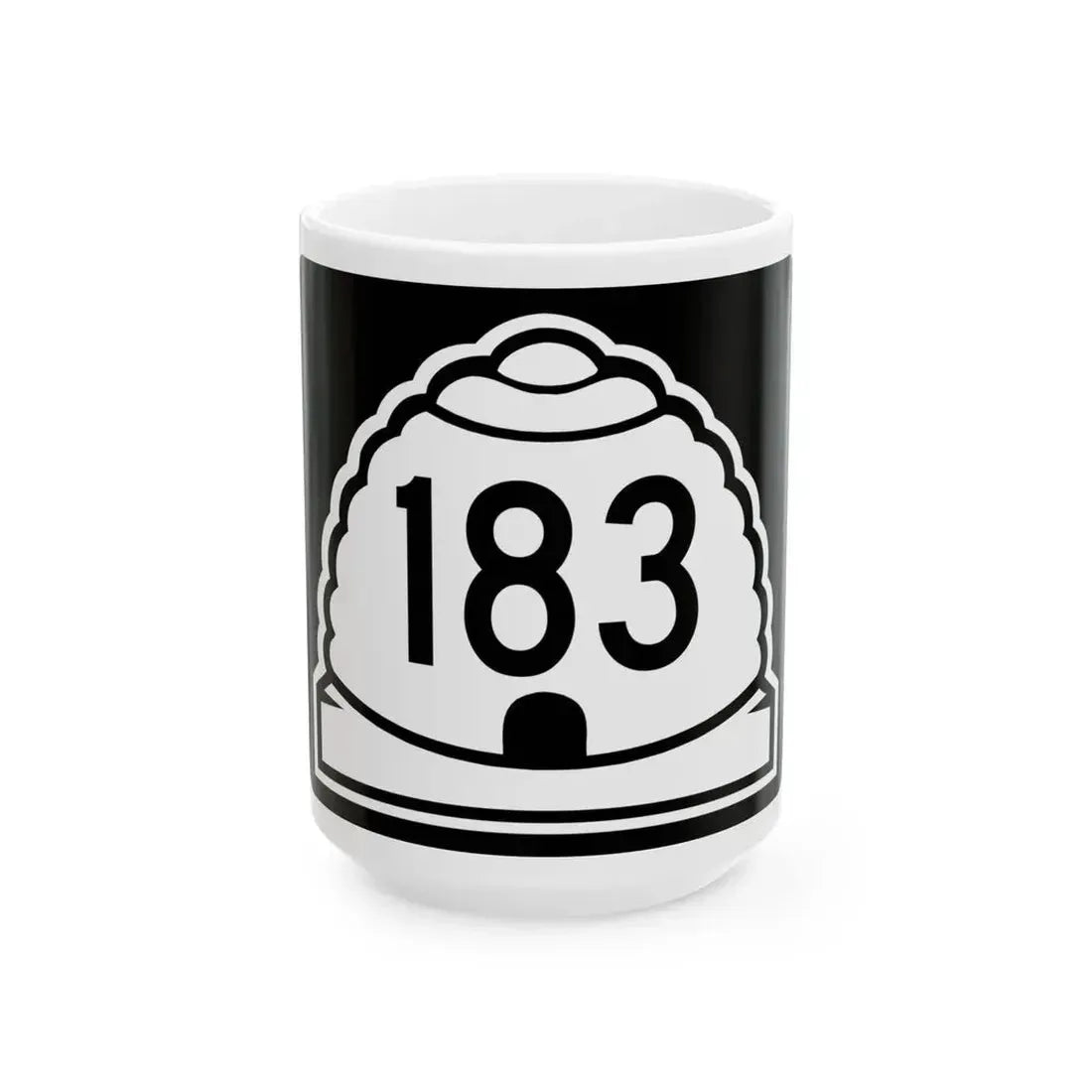 Utah 183 (Utah) (Road Sign) White Coffee Mug 15oz - Go Mug Yourself