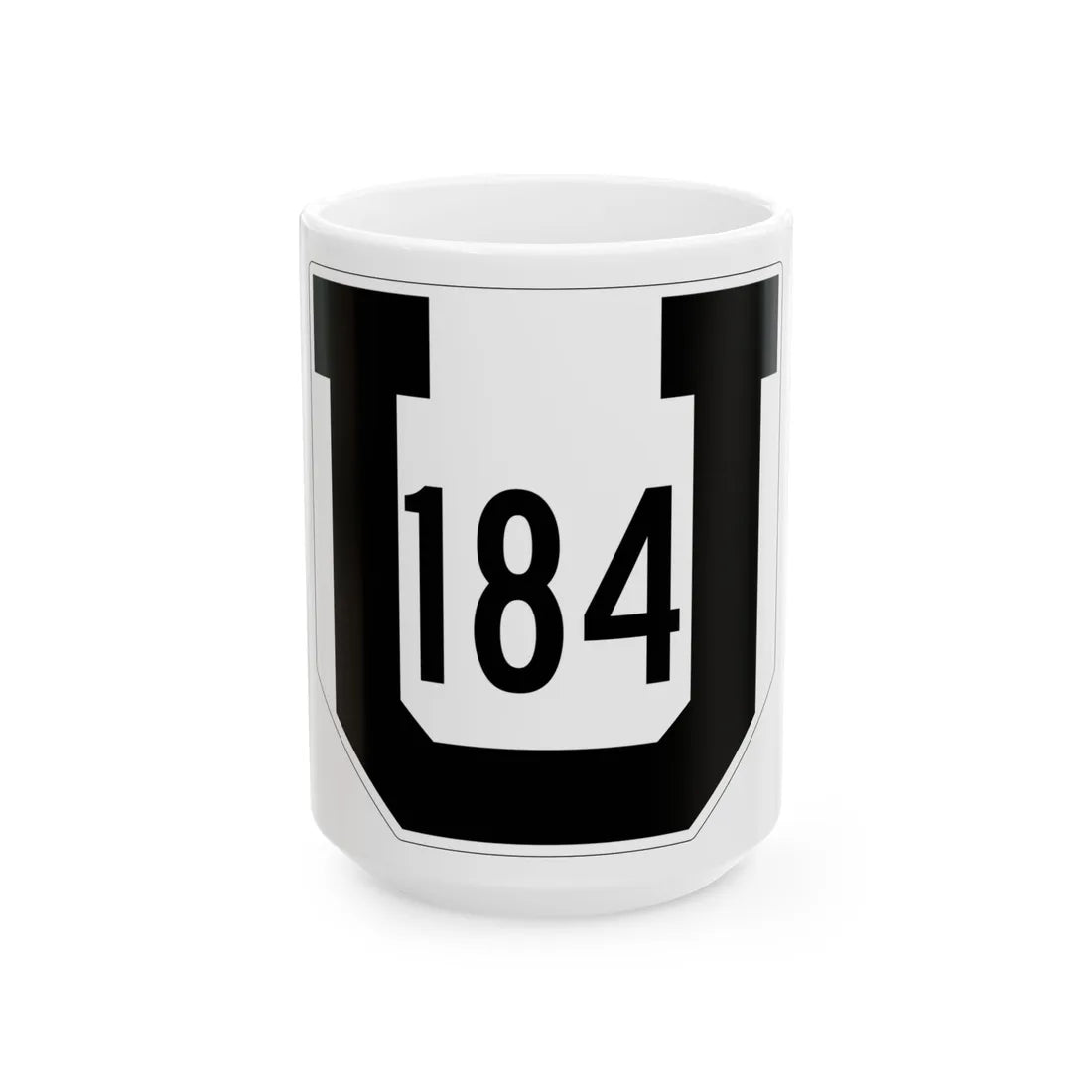 Utah 184 1954 (Utah) (Road Sign) White Coffee Mug 15oz - Go Mug Yourself