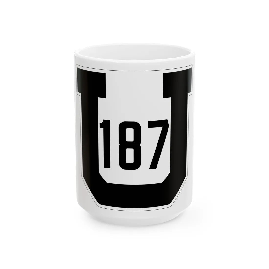 Utah 187 1926 (Utah) (Road Sign) White Coffee Mug 15oz - Go Mug Yourself