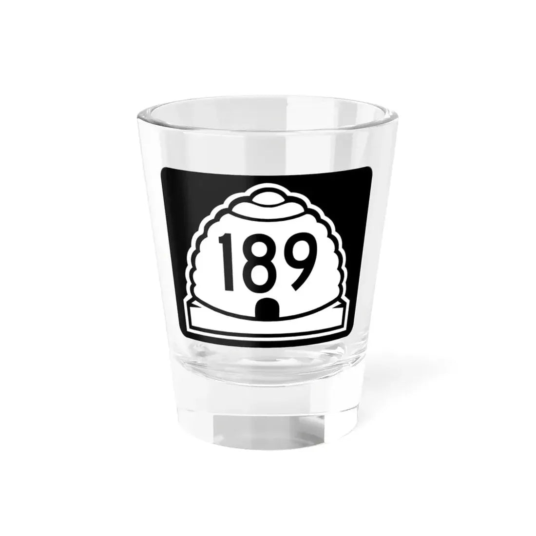 Utah 189 (Utah) (Road Sign) Shot Glass 1.5oz 1.5oz - Go Mug Yourself