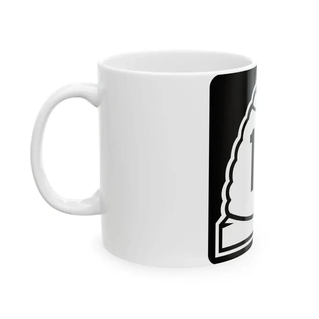 Utah 19 (Utah) (Road Sign) White Coffee Mug - Go Mug Yourself
