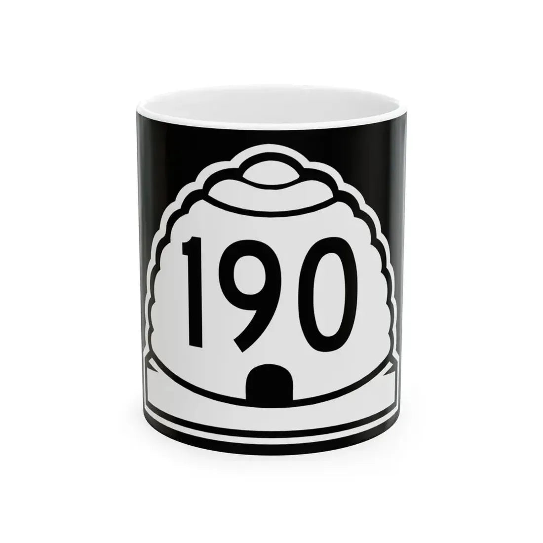 Utah 190 (Utah) (Road Sign) White Coffee Mug 11oz - Go Mug Yourself