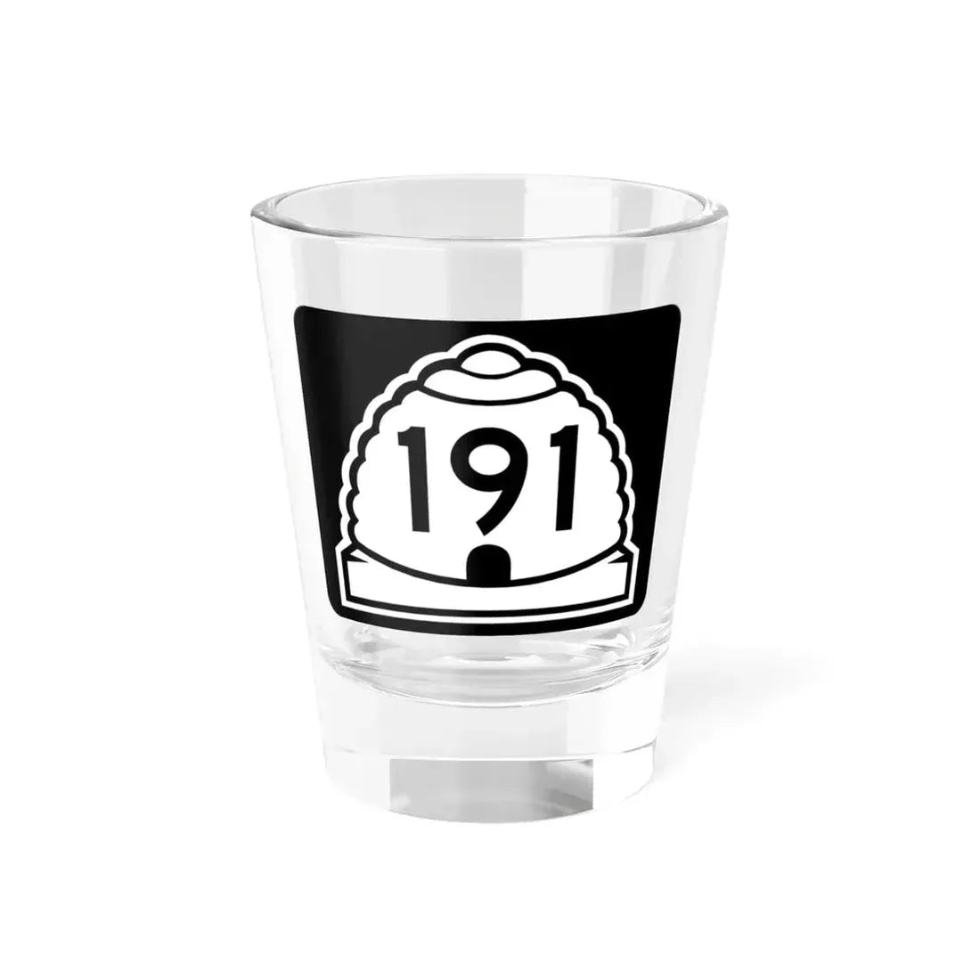 Utah 191 (Utah) (Road Sign) Shot Glass 1.5oz 1.5oz - Go Mug Yourself