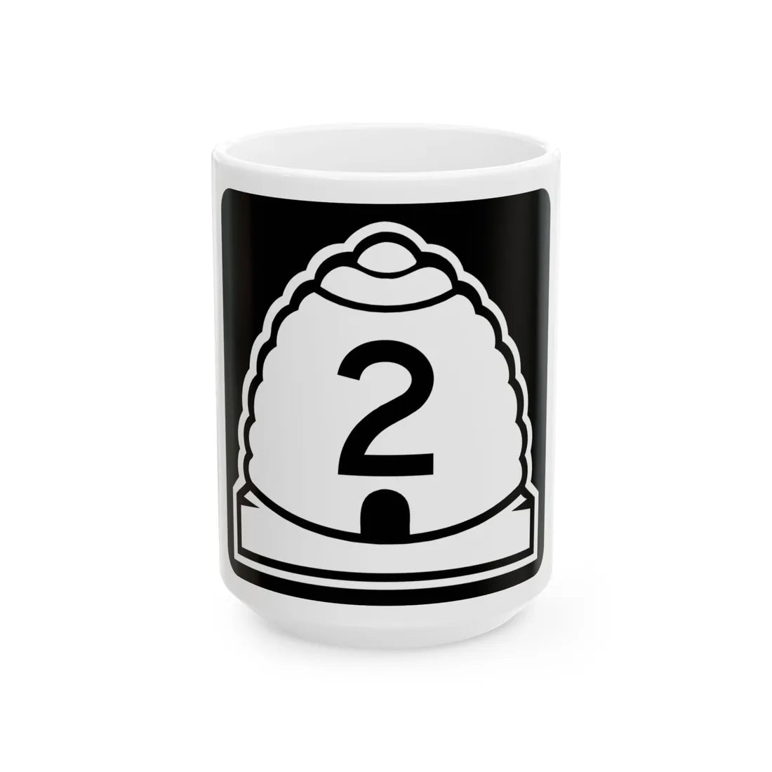 Utah 2 (Utah) (Road Sign) White Coffee Mug 15oz - Go Mug Yourself