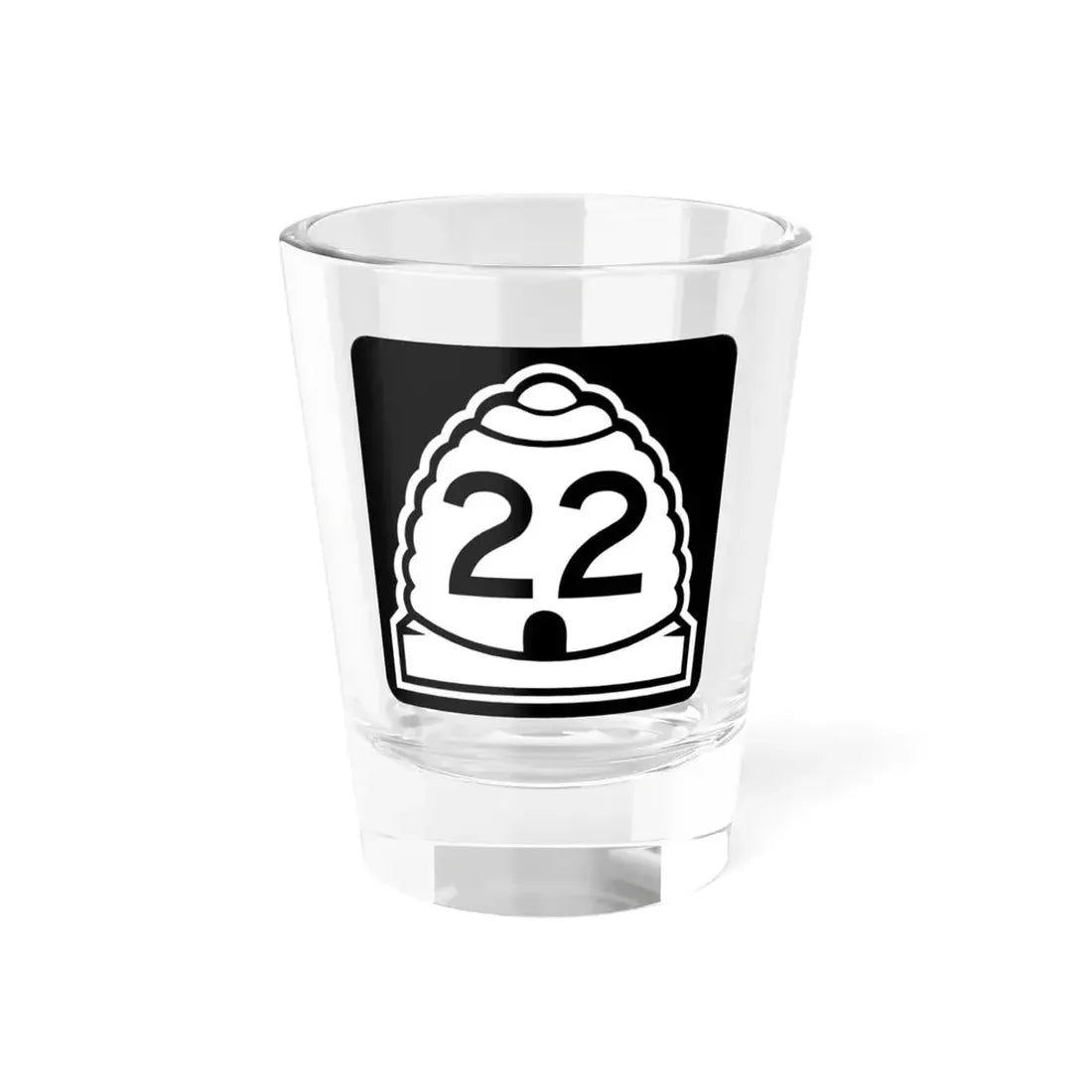 Utah 22 (Utah) (Road Sign) Shot Glass 1.5oz 1.5oz - Go Mug Yourself