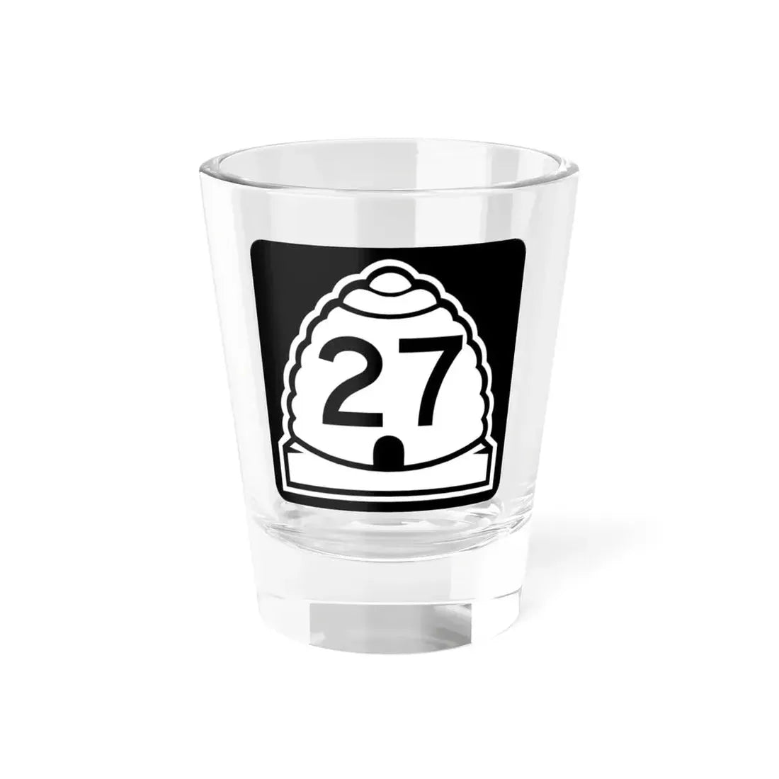Utah 27 (Utah) (Road Sign) Shot Glass 1.5oz 1.5oz - Go Mug Yourself