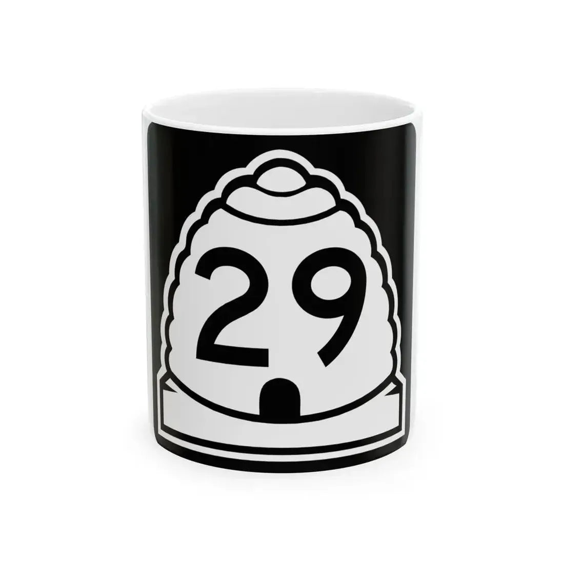 Utah 29 (Utah) (Road Sign) White Coffee Mug 11oz - Go Mug Yourself