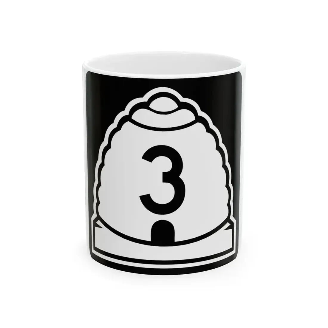 Utah 3 (Utah) (Road Sign) White Coffee Mug 11oz - Go Mug Yourself