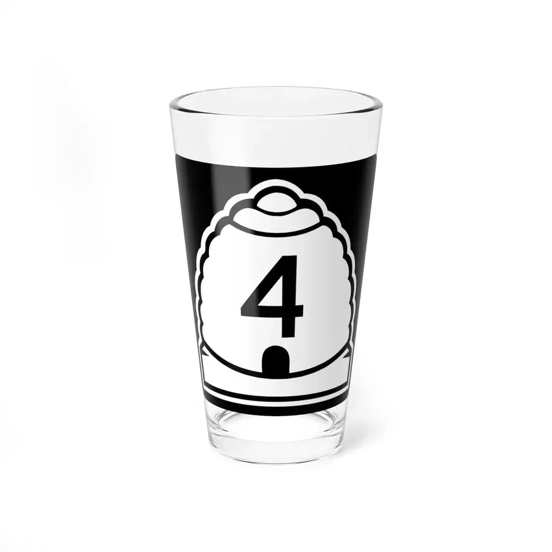 Utah 4 (Utah) (Road Sign) Pint Glss 16oz 16oz - Go Mug Yourself