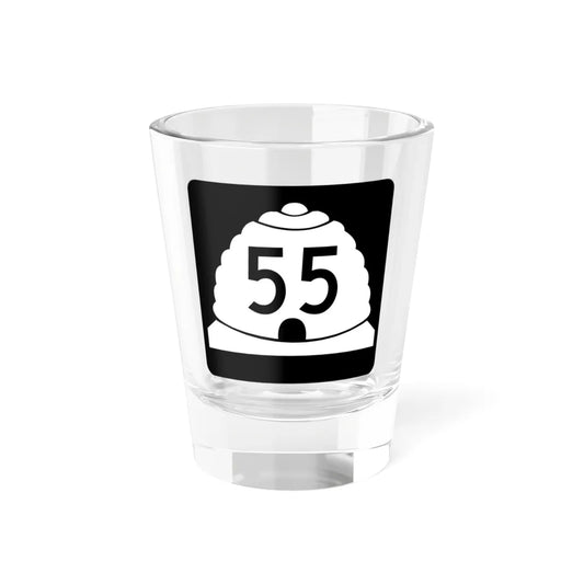 Utah 55 2 (Utah) (Road Sign) Shot Glass 1.5oz 1.5oz - Go Mug Yourself